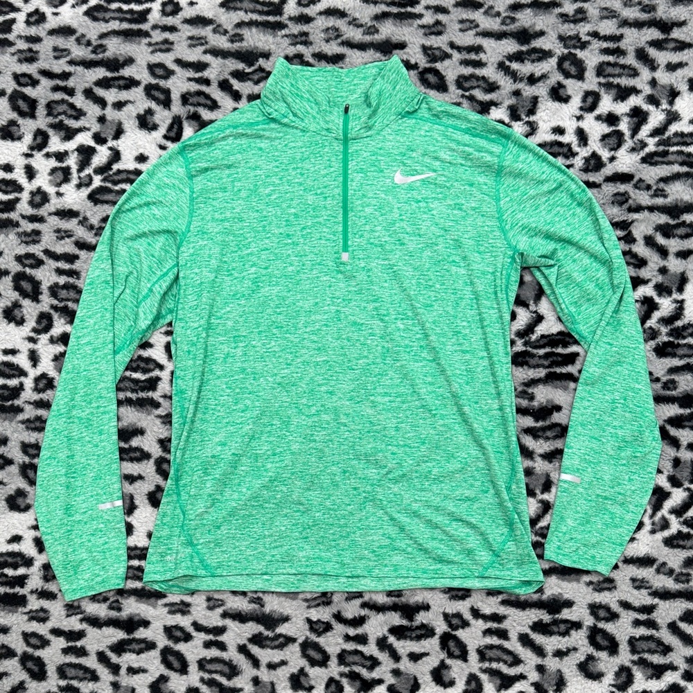 Nike Women's Green Athletic Long Sleeve Top